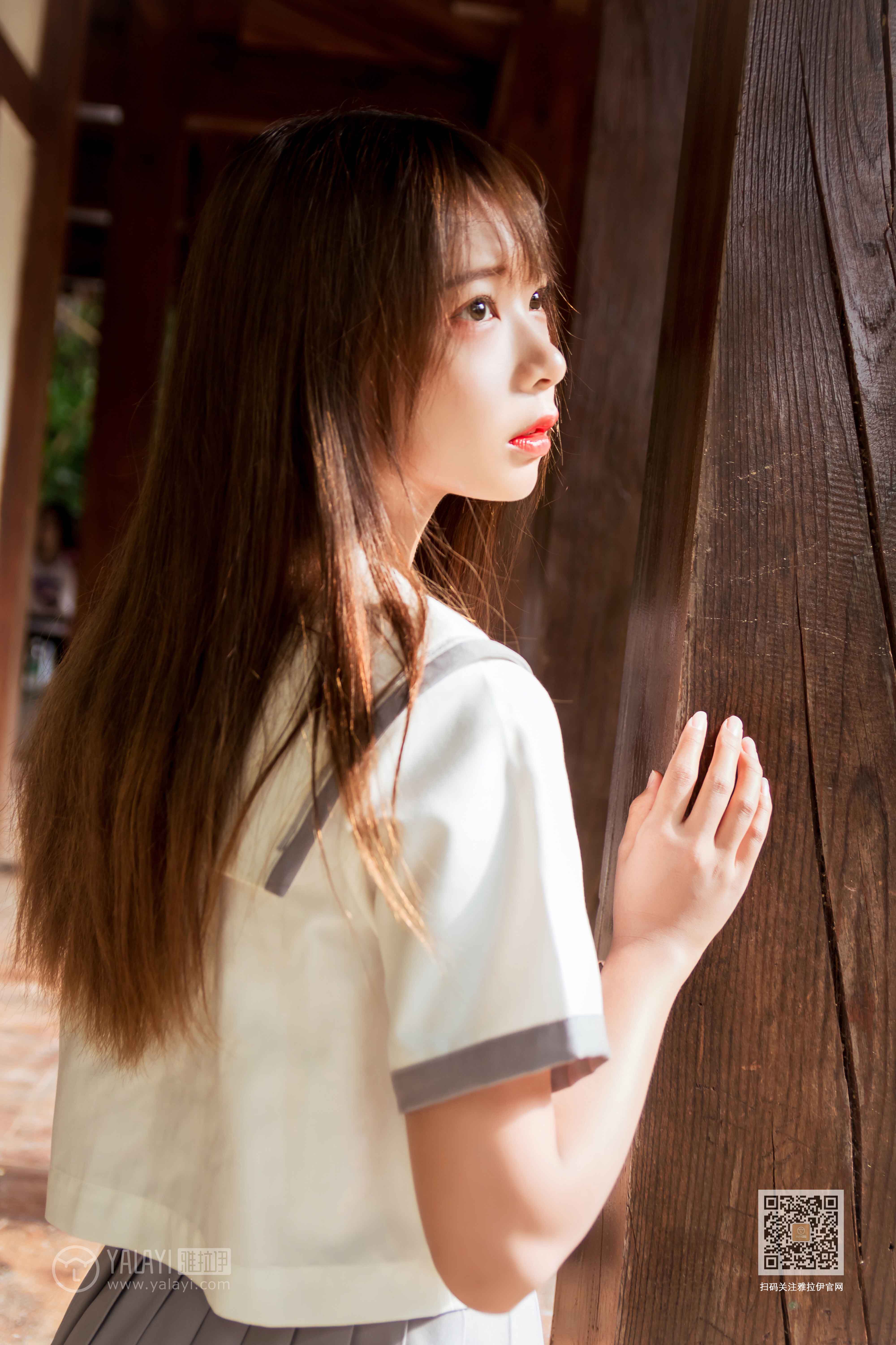[YALAYI雅拉伊]2019.11.25No.471越秀百褶裙少女阿禾插图7